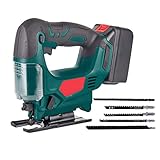 Akku-Stichsäge, Elektrowerkzeug-Stichsägen-Set, 20-V-Stichsäge Mit 2 Akkus, 4...