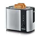 SEVERIN Automatik-Toaster, Toaster mit Brötchenaufsatz, hochwertiger Edelstahl Toaster...