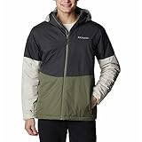 Columbia Men's Point Park Insulated Winter Jacket, Shark, Stone Green, Dark Stone, XXL