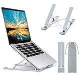 Babacom Laptop Ständer, 9-Stufe Aluminium Laptop Stand, Tragbar Höhenverstellbarer...