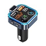 HERUS Auto-FM-Transmitter-Ton, Schnelles USB-LadegeräT, Autoadapter, UnterstüTzt 42 W PD...