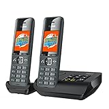 Gigaset COMFORT 520A Duo - 2 Schnurlose DECT-Telefone mit Anrufbeantworter - Elegantes...