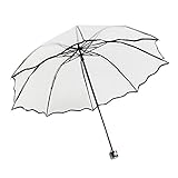 Formemory Damen Regenschirme Transparent,Tragbarer Stock Regenschirme,Outdoor...