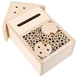 BEBEMOKO Insektenhaus, Gartendekoration für den Außenbereich, Hüttennest zur...