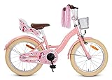 SJOEF Dolly Kinderfahrrad 18 Zoll | Kinder Fahrrad für Mädchen/Jugend | Ab 2-7 Jahren |...