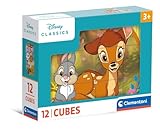 Clementoni Disney Classics 12 Würfel Puzzle Kinder - Geschicklichkeitsspiel für Kinder...