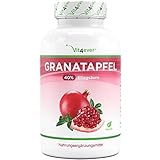 Granatapfel Extrakt - 180 Kapseln - Premium: 40% Ellagsäure - Hochdosiert mit 1800 mg pro...