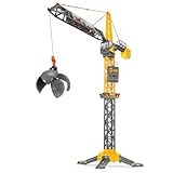 Dickie Toys - Mighty Crane (110 cm) - großer Spielzeug-Kran mit 360°-Drehung &...