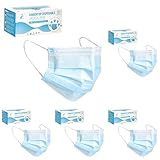 Kinbontop Einweg-Mundschutz, 3-lagig, Typ IIR, einzeln verpackt, atmungsaktiv Masken...