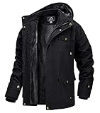 MAGCOMSEN Herren Winterparka Herrenjacke Warm Fleece Jacke Atmungsaktiv für Herren...