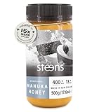 Steens Manuka Honey MGO 400 + - 500 g rein roher 100% zertifizierter UMF 13+ Manuka Honig...