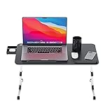 Fulmers Laptoptisch höhenverstellbar mit 5 Stufen - Tablet- & Laptop-Tisch klappbar mit...