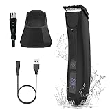 Intimrasierer Mann,Body Groomer Männer,IPX7 Wasserdicht Trimmer Herren Elektrisch mit...