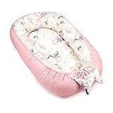 Babynest Neugeborene Nestchen Baby 90x50 cm - Kokon Handmade zweiseitig aus Baumwolle...