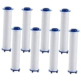 SEWACC 8 Stück Teiliges Austauschfilter für Duschkopf Hochdruck Baumwollfilter für...