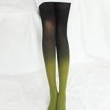 Strumpfhosen Damen Blickdicht Bunt Gradient Pantyhose Vintage Strumpfhose Frauen Leggings...