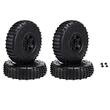 KINYARD 4 STÜCKE 142Mm Kunststoff 2.2 Beadlock Felge Reifensatz für 1/10 RC Crawler Auto...