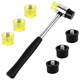 Dadabig 1 Set Mini Doppelkopf Gummihammer Schonhammer Ausbeulhammer Doppelkopf Gummihammer...