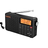 XHDATA D109 Tragbares Radio Batteriebetrieben Retro Radio Digital UKW Stereo/KW/MW/LW...