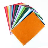 Wenrescry Bastelfilz Set - 40 Farben, A4 Filzplatten - Filzstoff und Vliesstoff zum...