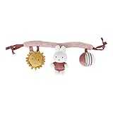 Tiamo NIJN933 Stoff Kinderwagenkette Miffy Hase Spielzeug für Babyschale - Fluffy pink