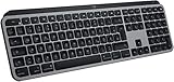 Logitech MX Keys für Mac kabellose beleuchtete Tastatur, Handballenauflage, taktiler...