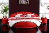 JVmoebel Rundbett Chesterfield Designer XXL Betten Rund Bettgestell Ehebett Royal Bett