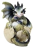 MystiCalls Babydrache im Ei grün - Drachenei, Drache, Baby