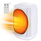 Lightswim Raumheizung, 70° Oszillierende Tragbare Elektroheizung, 1200W PTC Keramik...