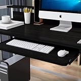Tastaturablage für unter dem Schreibtisch, ausziehbar, Holz, Computer-Tastatur und Maus,...