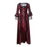 Gothic-Anime-Kleidung Kleidung bodenlang Cosplay Prinzessin Frauen Spitze Retro-Party...