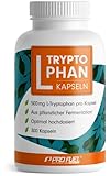 L-Tryptophan hochdosiert - 300 L-Tryptophan Kapseln - 500mg L-Tryptophan je Kapsel - 10...