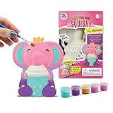 Elephant Paint Your Own Squishy-Set Kunst und Handwerk für Kinder und Mädchen + Jungen,...