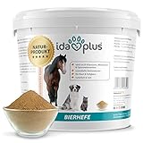 Ida Plus - Reines Bierhefe-Pulver - 3 kg - 100% Naturprodukt für Hunde, Katzen & Pferde -...