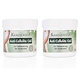 Kräuterhof® Anti-Cellulite Gel Duo Set (2 x 250ml) – mit hochdosiertem Koffein &...