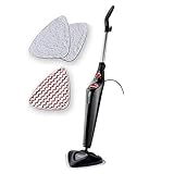Vileda Steam Plus Dampfreiniger mit PowerPad, zusätzl. 2 Mikrofaser-Ersatzpads, entfernt...
