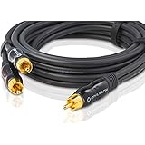 Oehlbach BOOOM 200 - Subwoofer Y-Cinch-Kabel (2 x Cinch auf 1 x Cinch) - Druckvolle...