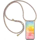 YAMCCCSE Handykette Handyhülle für Vivo V21 5G/4G mit Band - Transparent Handy-Kette...