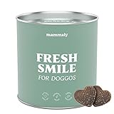 mammaly Fresh Smile Hunde Zahnpflege Snack, Zahnpflege Hund, gegen Hund Mundgeruch, 325g...
