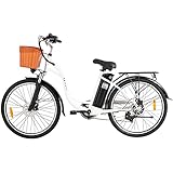 DYU EBike Elektrofahrrad,26 Zoll Fahrrad Elektro mit 6-Gang Shimano Kettenschaltung,12.5Ah...