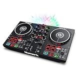 Numark Party Mix II – DJ Controller Pult mit 2 Decks, eingebauten DJ-Lichtern &...