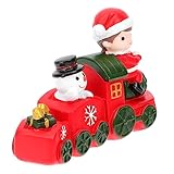 CANIGHT Tischplatte Dekorieren Holzeisenbahnen Mini-Puppe Weihnachtszug Tischplatte...