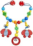 Heimess 734470 Kinderwagenkette Marienkäfer mit Clips, Mehrfarbig, 1 Stück (1er Pack)