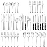 Besteck Set 6 Personen, Joyfair 36-teiliges Edelstahl Besteckset mit Steakmesser,...