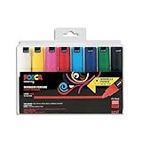 uniball Pigmentmarker POSCA PC7M, 8er Etui 3296280038612