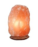 HIMALAYA SALT DREAMS Beleuchteter Salzkristall Rock mit Holzsockel, Kristallsalz aus...