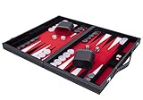 Engelhart - Luxus Backgammon 38 cm - hochwertige Materialien - Kunstleder, spezielle...