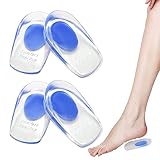 2 Paar Gel Einlegesohlen, Fersensporn Einlagen, EU 40-45 Geleinlagen Soft Gel Bequeme...
