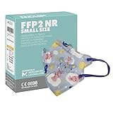 20 FFP2/KN95 Maske Bunt CE Zertifiziert Kleine Größe Small, Medizinische Mask mit 4...