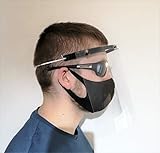 Gesichtsschutz-Visier, 3 x austauschbare klare Visiere im Lieferumfang enthalten